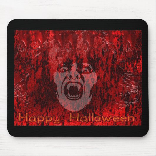 Beängstigende Vampir Lady in Blood Mousepad (Vorne)