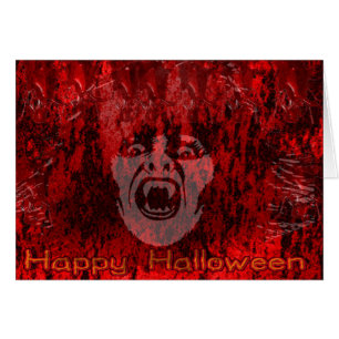 Beängstigende Vampirmutter in der Blutkarte