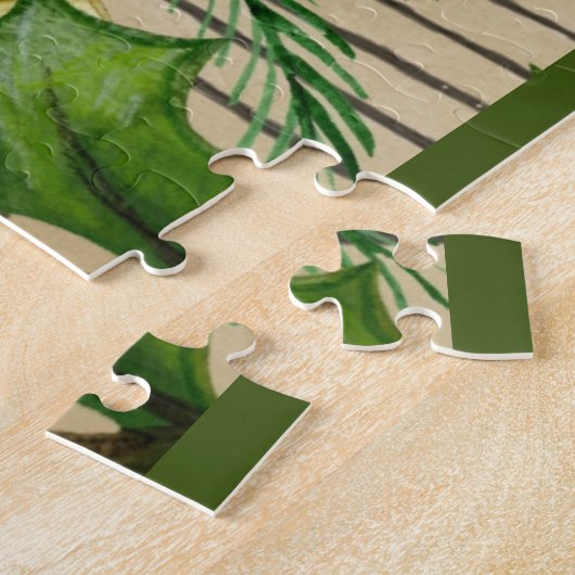 Beängstigende Viktorianische Frau im Garten Puzzle (Seite)