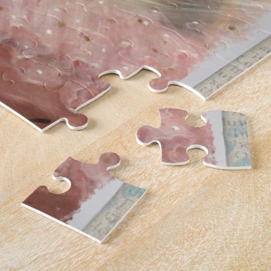 Beängstigende Viktorianische Frau mit Blume auf Wa Puzzle (Seite)