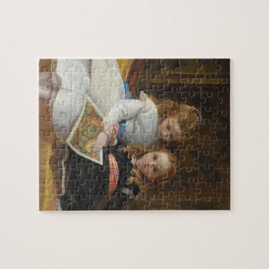 Beängstigende Viktorianischen zwei junge Mädchen Puzzle (Horizontal)