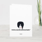 Beängstigende Vintage Halloween-Speicherkarte Karte (Rückseite)