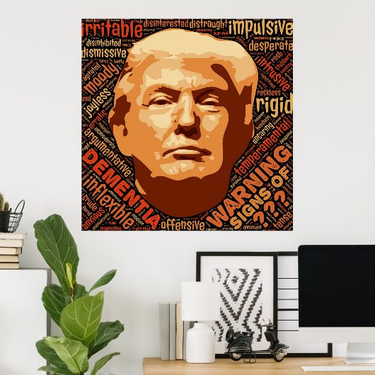 Beängstigende Wahrheit, Anti Donald Trump Poster (Heimbüro)