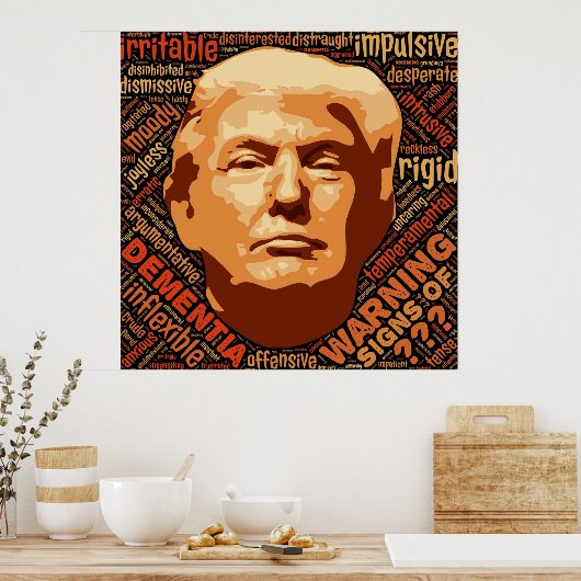Beängstigende Wahrheit, Anti Donald Trump Poster (Küche)