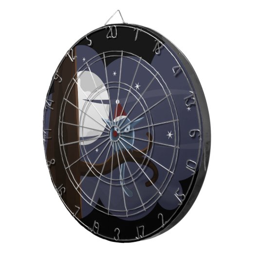 beängstigende Weihnachtskeule Dartscheibe (Vorderseite rechts)