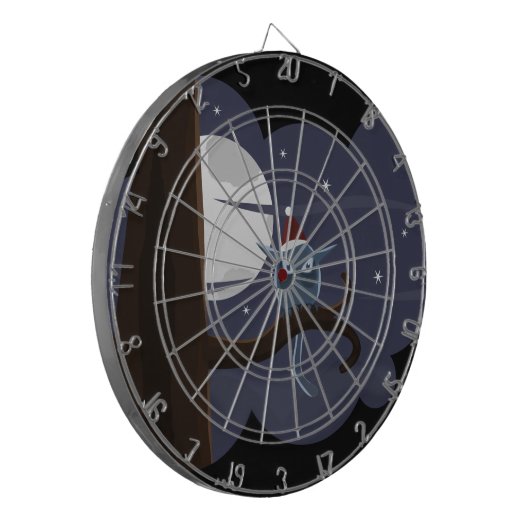 beängstigende Weihnachtskeule Dartscheibe (Vorderseite Links)