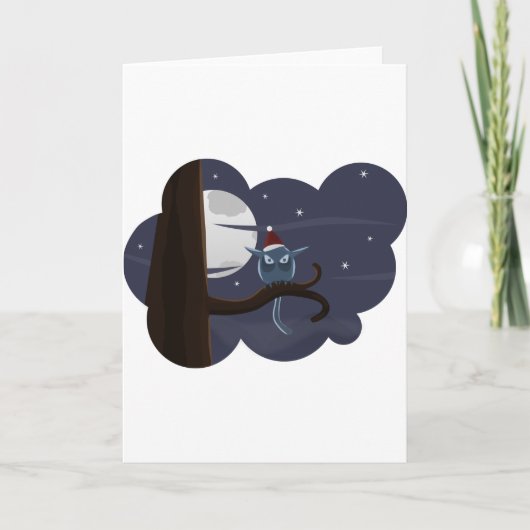 beängstigende Weihnachtskeule Feiertagskarte (Vorderseite)