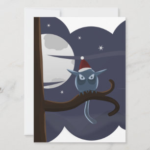 beängstigende Weihnachtskeule Feiertagskarte