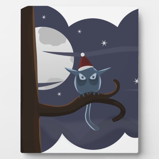 beängstigende Weihnachtskeule Fotoplatte (Vorderseite)