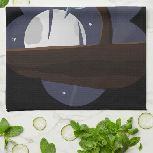 beängstigende Weihnachtskeule Geschirrtuch (Gefaltet)