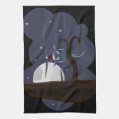 beängstigende Weihnachtskeule Geschirrtuch (Vertikal)