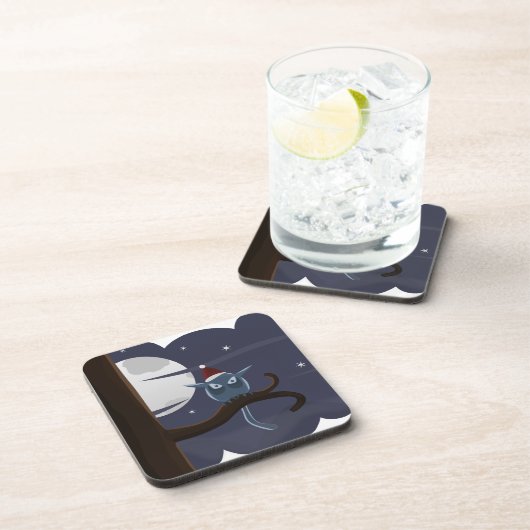 beängstigende Weihnachtskeule Getränkeuntersetzer (Rechte Seite)