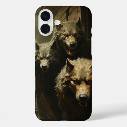 Beängstigende Wolfen TelefonCase Case-Mate iPhone Hülle (Rückseite)