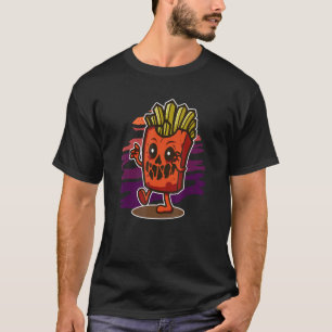 Beängstigende Zombie Französisch Fries für Horror T-Shirt