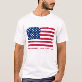 Beängstigender amerikanischer Flag-T - Shirt (Vorderseite)