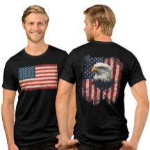 Beängstigender amerikanischer T - Shirt und Adler