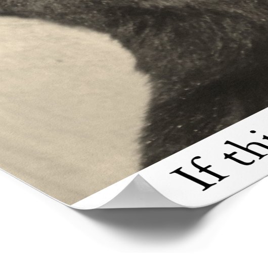 Beängstigender Bär Poster (Ecke)