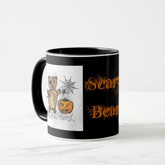 Beängstigender Bär Tasse (Vorderseite Links)