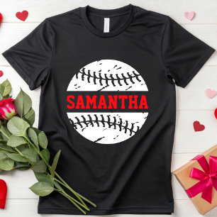Beängstigender Baseball-Individuelle Name Baseball T-Shirt
