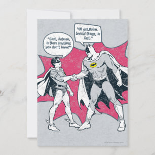 Beängstigender Batman und Robin Handshake