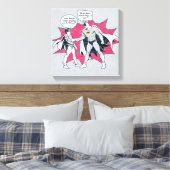 Beängstigender Batman und Robin Handshake Leinwanddruck (Insitu (Schlafzimmer))