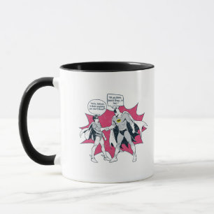 Beängstigender Batman und Robin Handshake Tasse