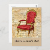 Beängstigender Beige Sheet Music Classic Vathers D Postkarte (Vorne/Hinten)