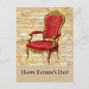 Beängstigender Beige Sheet Music Classic Vathers D Postkarte