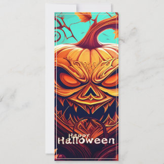 Beängstigender Blick Orange Pumpkin mit Gesichtsau
