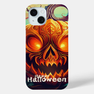 Beängstigender Blick Orange Pumpkin mit Gesichtsau Case-Mate iPhone Hülle