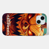 Beängstigender Blick Orange Pumpkin mit Gesichtsau Case-Mate iPhone Hülle (Rückseite (Horizontal))