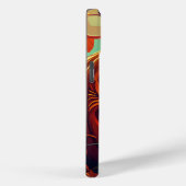 Beängstigender Blick Orange Pumpkin mit Gesichtsau Case-Mate iPhone Hülle (Rückseite / Rechts)