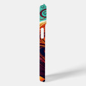 Beängstigender Blick Orange Pumpkin mit Gesichtsau Case-Mate iPhone Hülle (Rückseite / Rechts)