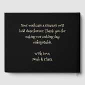 Beängstigender blumengotischer Schädel und Rote Ro Gästebuch (Rückseite)