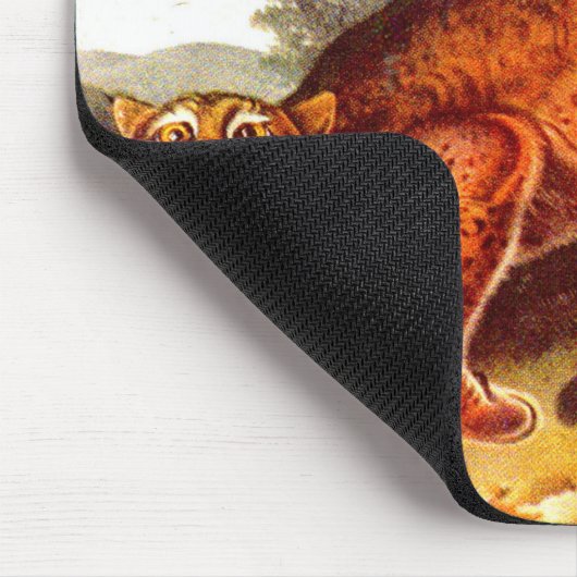 beängstigender Bobcat Mousepad (Ecke)