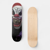 Beängstigender böser Clown Skateboard (Vorderseite)