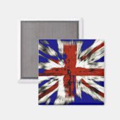 Beängstigender Briten Jack Magnet (Vorderseite/Rückseite)