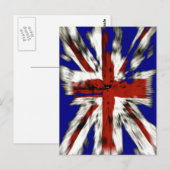 Beängstigender Briten Jack Postkarte (Vorne/Hinten)