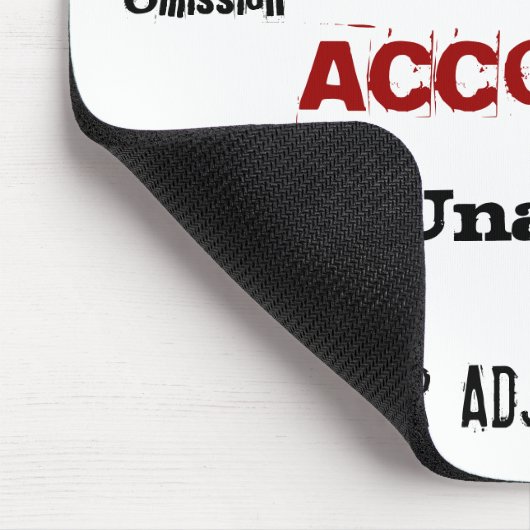 Beängstigender Buchhalter Halloween Funny Mousepad (Ecke)