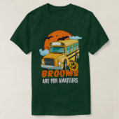 Beängstigender Busfahrer Halloween-Kostüm T-Shirt (Design vorne)