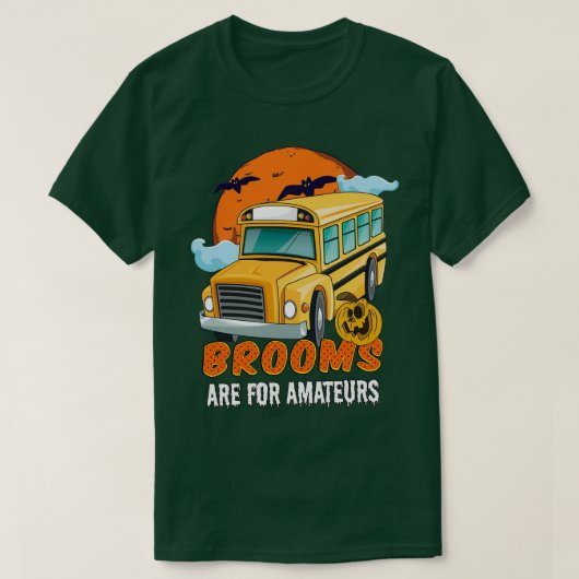 Beängstigender Busfahrer Halloween-Kostüm T-Shirt (Design vorne)
