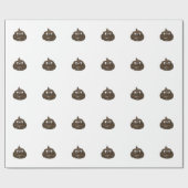 Beängstigender Cartoon Gekackt Geschenkpapier (Flach)