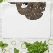 Beängstigender Cartoon Gekackt Geschirrtuch (Gefaltet)