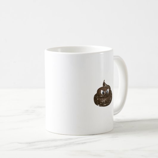 Beängstigender Cartoon Gekackt Kaffeetasse (VorderseiteRechts)