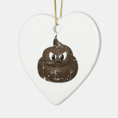 Beängstigender Cartoon Gekackt Keramikornament (Links)