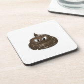 Beängstigender Cartoon Gekackt Untersetzer (Linke Seite)