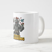 Beängstigender Cartoon Knight - "Preis charmant Jumbo-Tasse (Vorderseite Rechts)