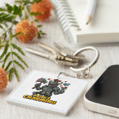 Beängstigender Cartoon Knight - "Preis charmant Schlüsselanhänger (Vorderseite rechts)