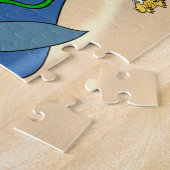 Beängstigender Cartoon Shark Puzzle (Seite)