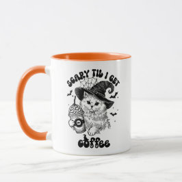 Beängstigender Cat Coffee Lover Witziges Halloween Tasse